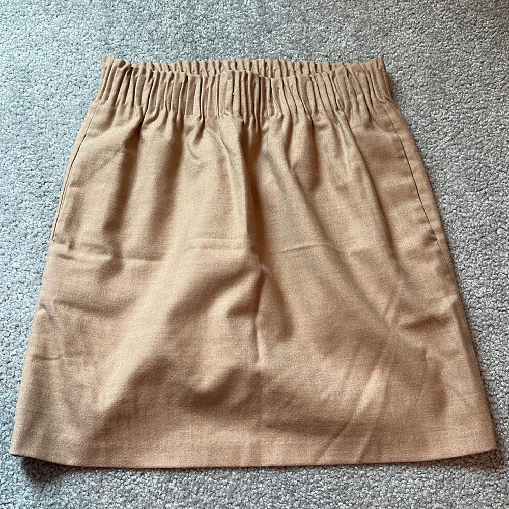 J. Crew Factory Tan Wool Skirt